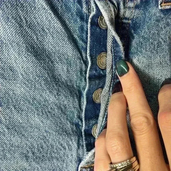 Aeropostale 90’s Super High Rise Straight Jeans Size 2 - Picture 3 of 9